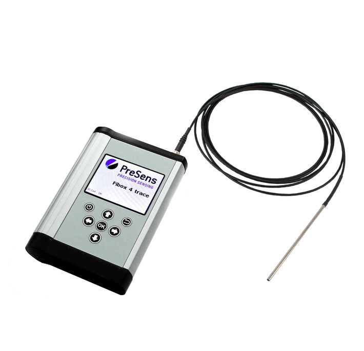 Fibox 4 portable O2 meter with oxygen dipping probe 