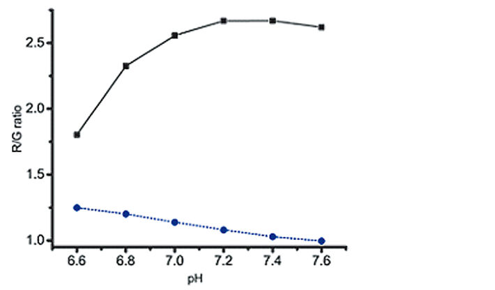 pH Sensorfolien-Kalibrierung mit und ohne Phenolrot