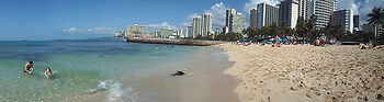Beach Panorama - Honolulu, HI, USA