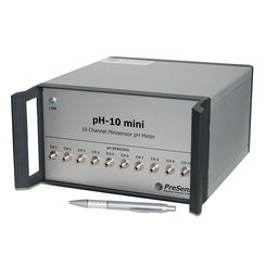Multi-channel fiber optic pH meter pH-10 mini