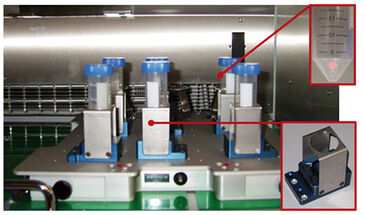 TubeSpin bioreactors on the SFR; enlarged: integrated DO sensor