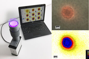 VisiSens TD mit Mikroskopoptiken zum Sauerstoffimaging im Mikromaßstab