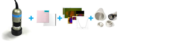 Aufbau für 2D Imaging in Mikrofluidiken mit VisiSens™