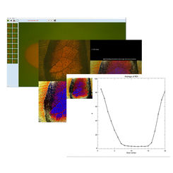 Screens of VisiSens™ AnalytiCal 1 software to control the VisiSens™ A1 oxygen imaging system
