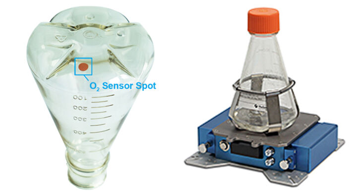 Flask with integrated O2 sensor & SFR vario 