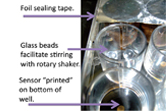Image of the OxoDish® with bead and foil modifications