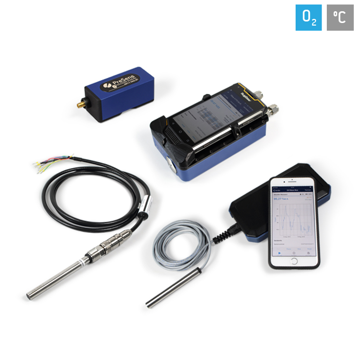 Wireless O2 Measurement Systems Controlled from your Smartphone or Tablet via Bluetooth