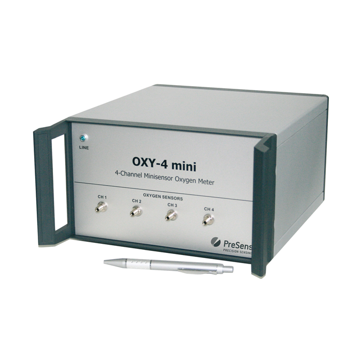 Multi-channel fiber optic oxygen meter OXY-4 mini